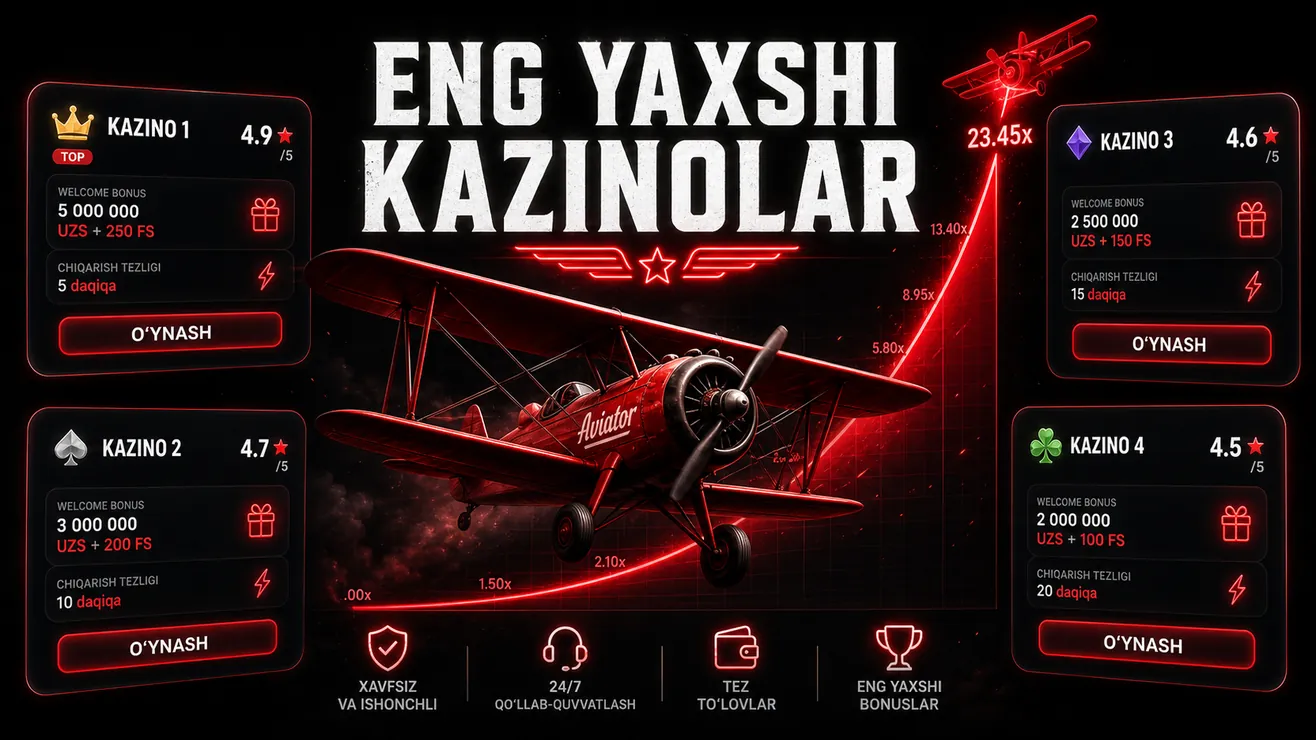 Aviator boshqa kazinolar taqqoslash Parimatch OnlyBets Melbet 888starz