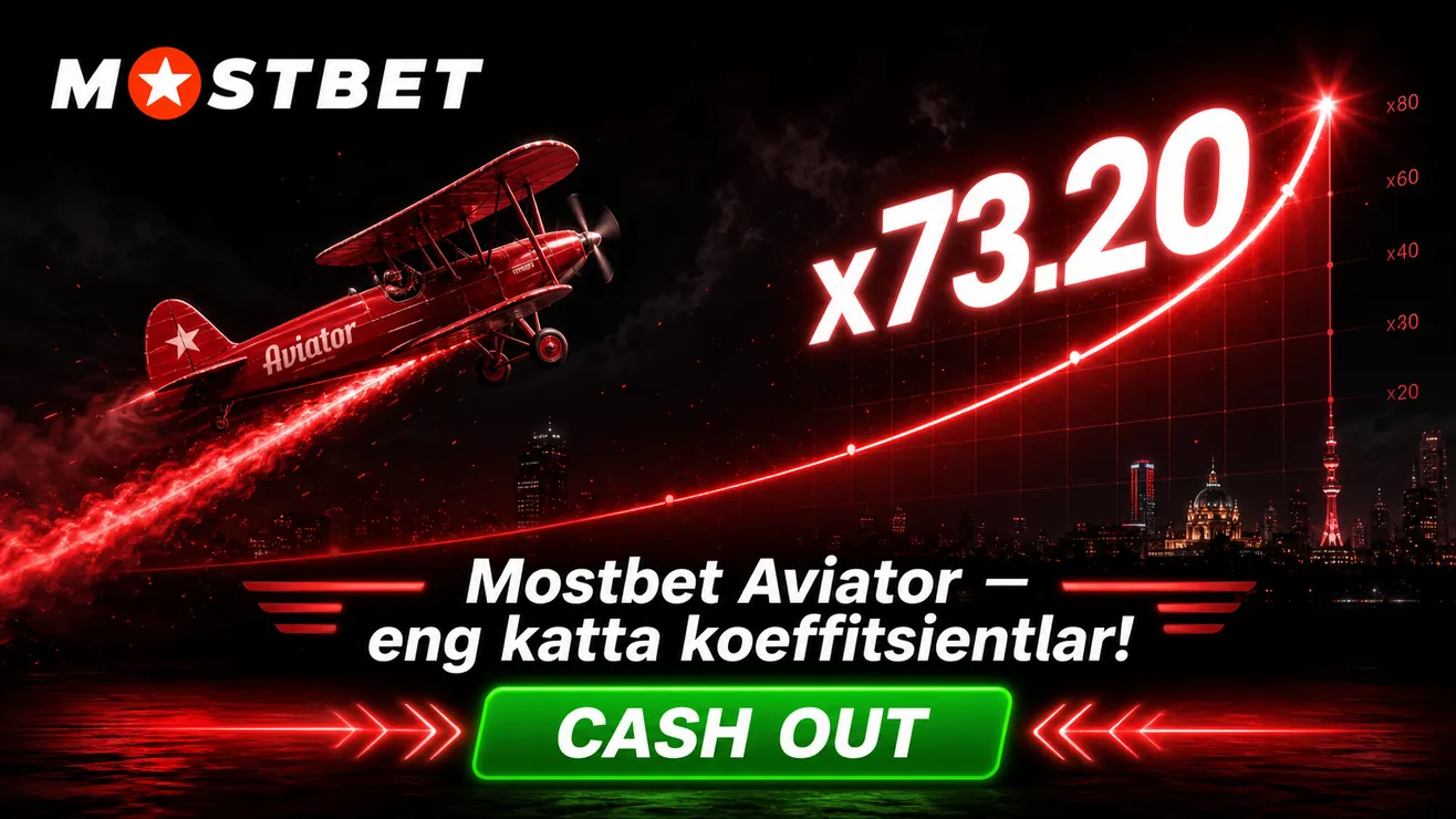Mostbet Aviator bonusi 125% 3 million UZS O'zbekiston uchun